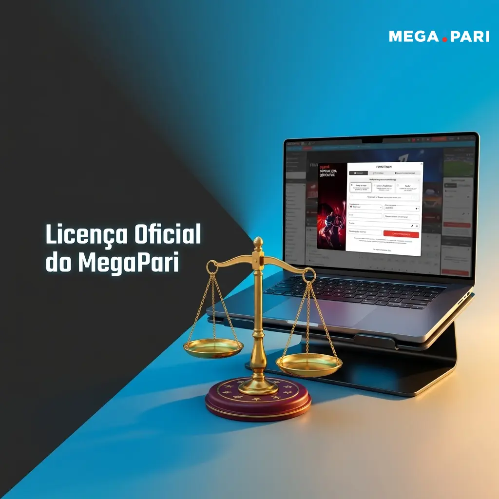 Licença oficial MegaPari emitida pela Curaçao eGaming, número 8048/JAZ, garantindo segurança e conformidade legal