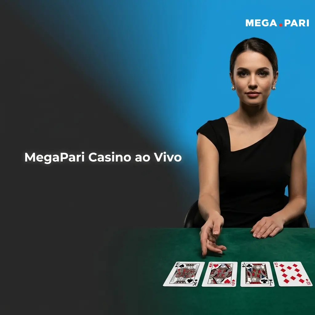 Dealers reais em estúdio no MegaPari Casino ao Vivo com roleta, blackjack e game shows em tempo real
