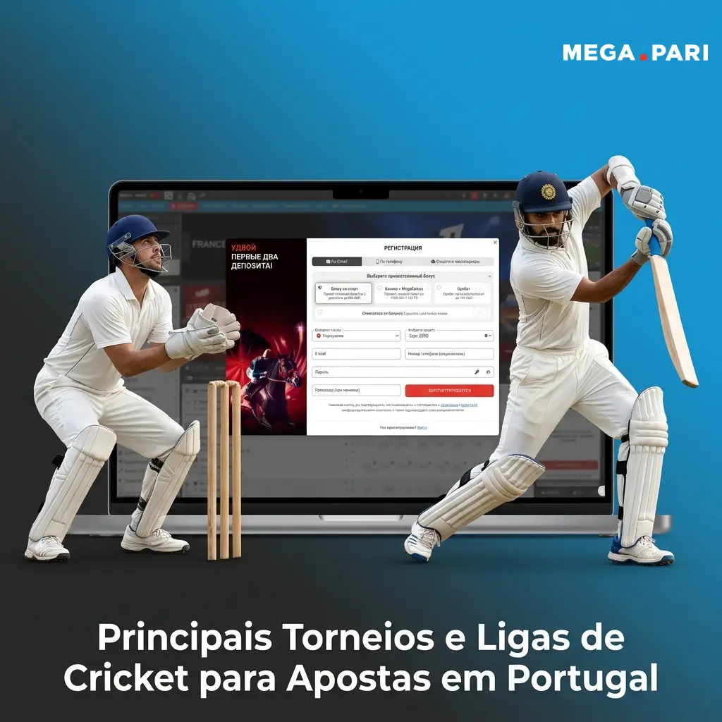Principais torneios de cricket para apostas: ICC World Cup, IPL, T20 e The Ashes na MegaPari Portugal