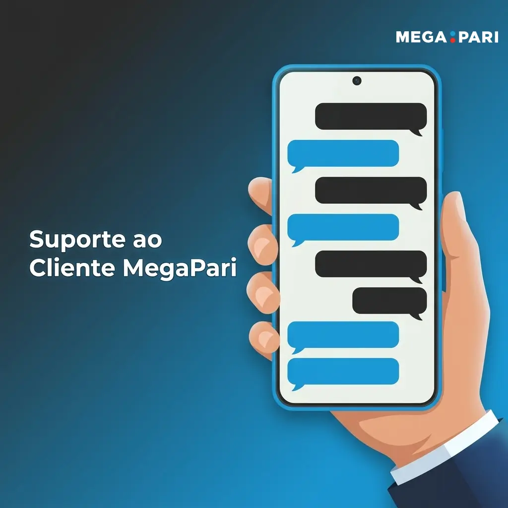 Equipa de suporte ao cliente MegaPari disponível 24/7 via chat, e-mail, Telegram e centro de ajuda
