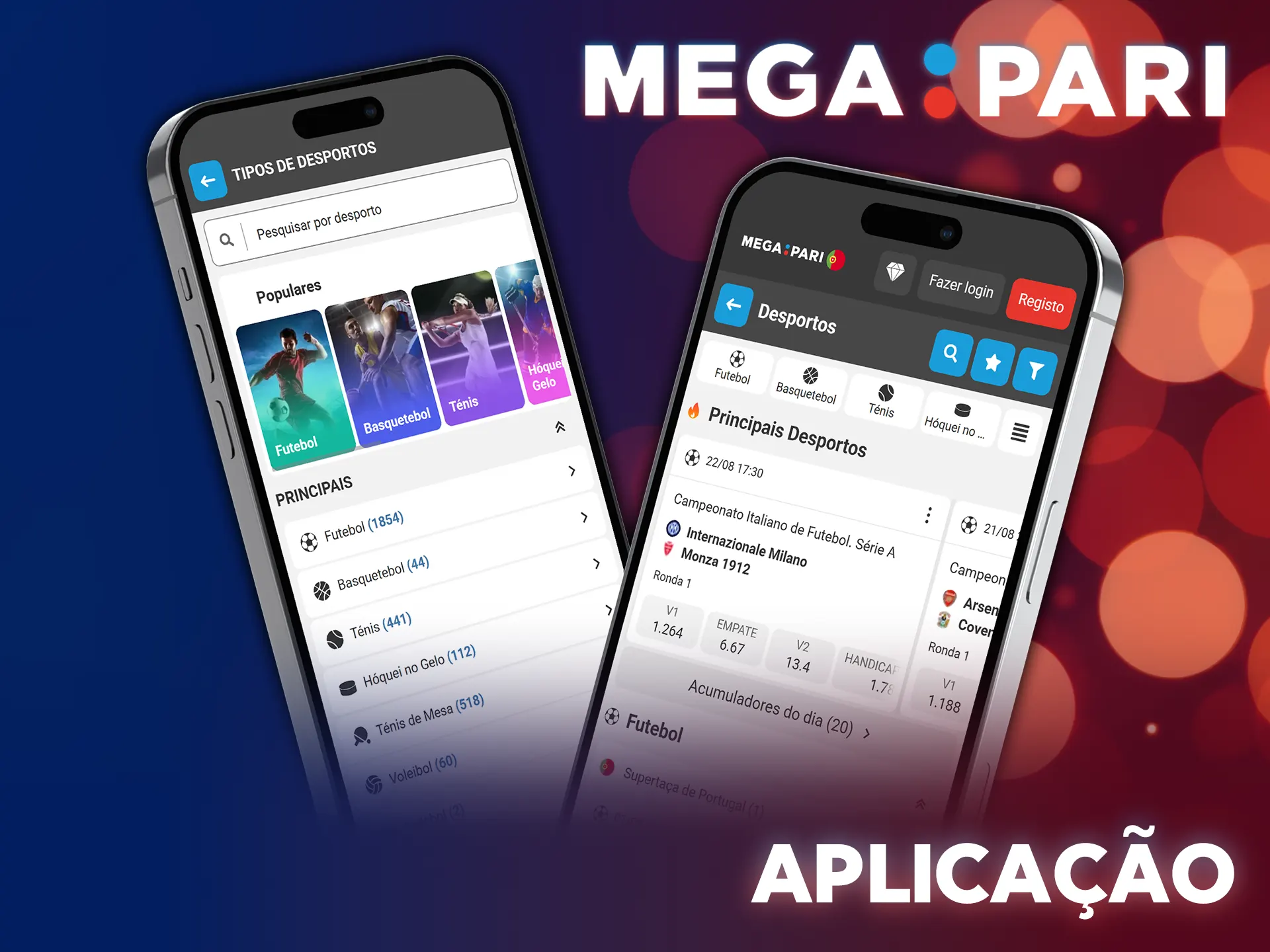 Descarregue a aplicação móvel do MegaPari para realizar apostas desportivas rápidas.