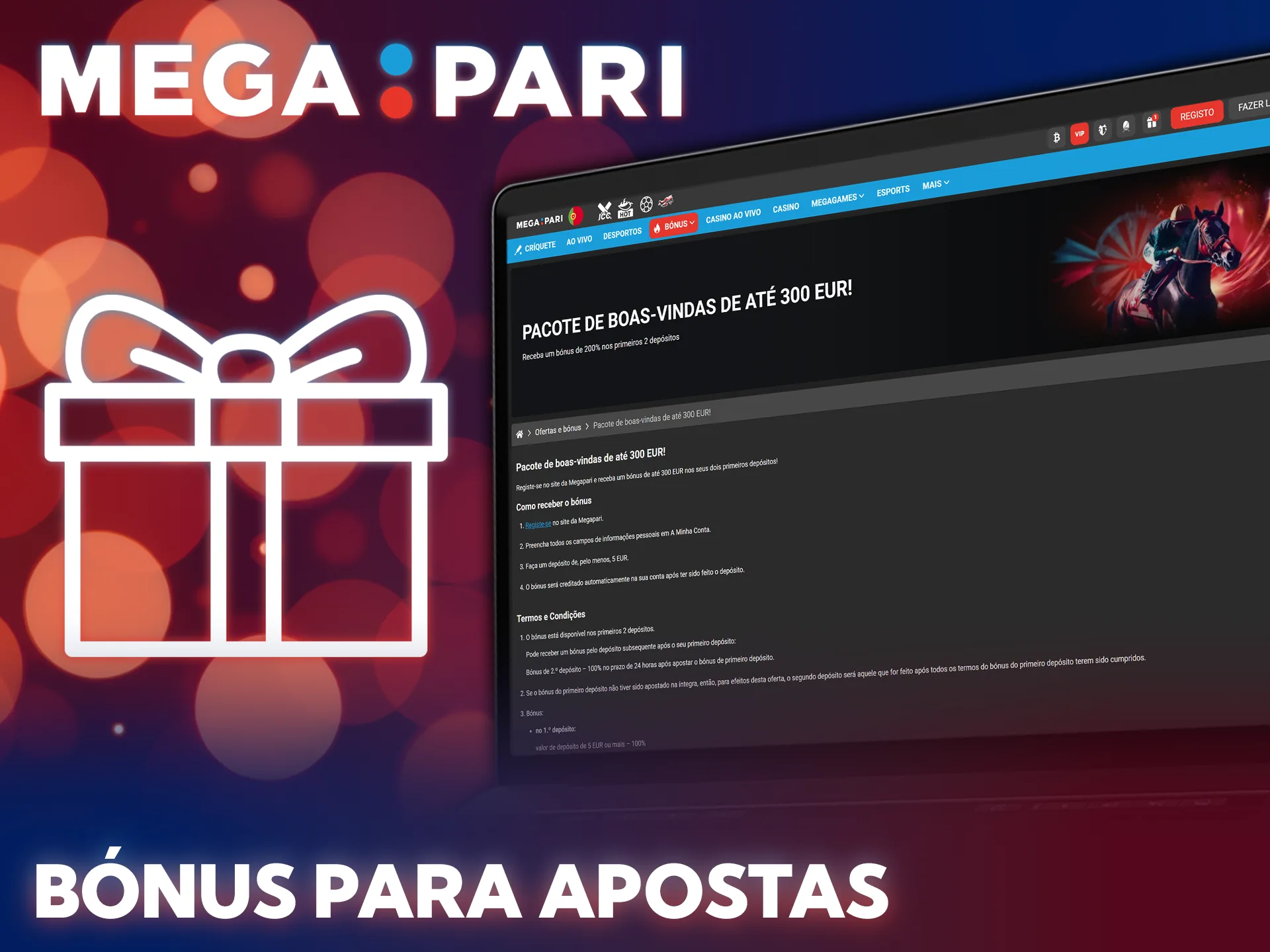 Resgate os bónus da MegaPari e ganhe com apostas em basquetebol.