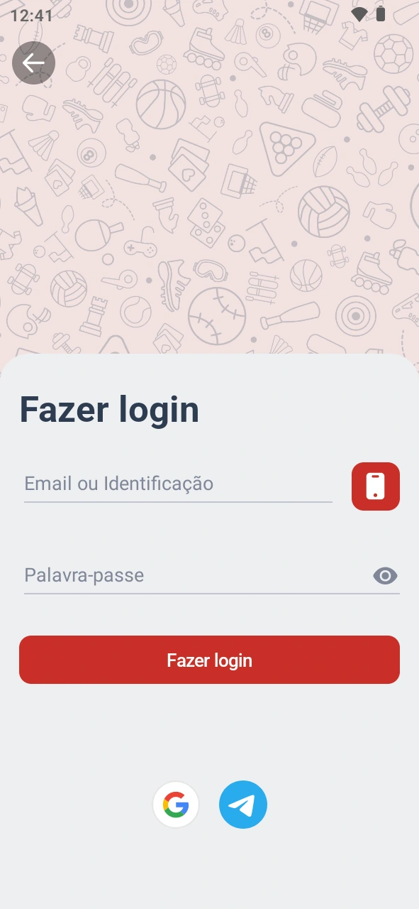 Inicia sessão na app MegaPari e prepara as apostas de esports.