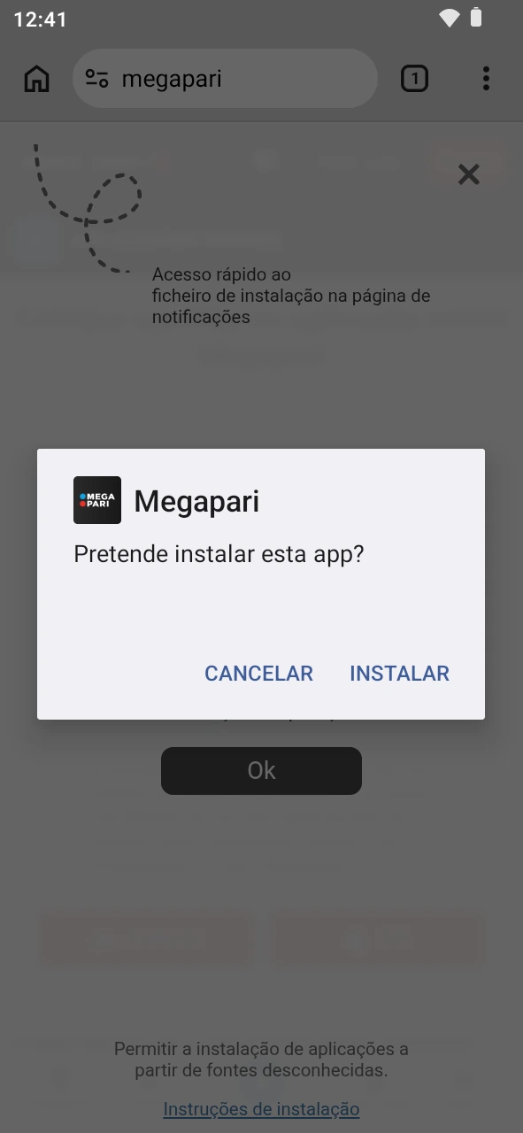 Instala a app MegaPari no telemóvel para lucrares com os esports.