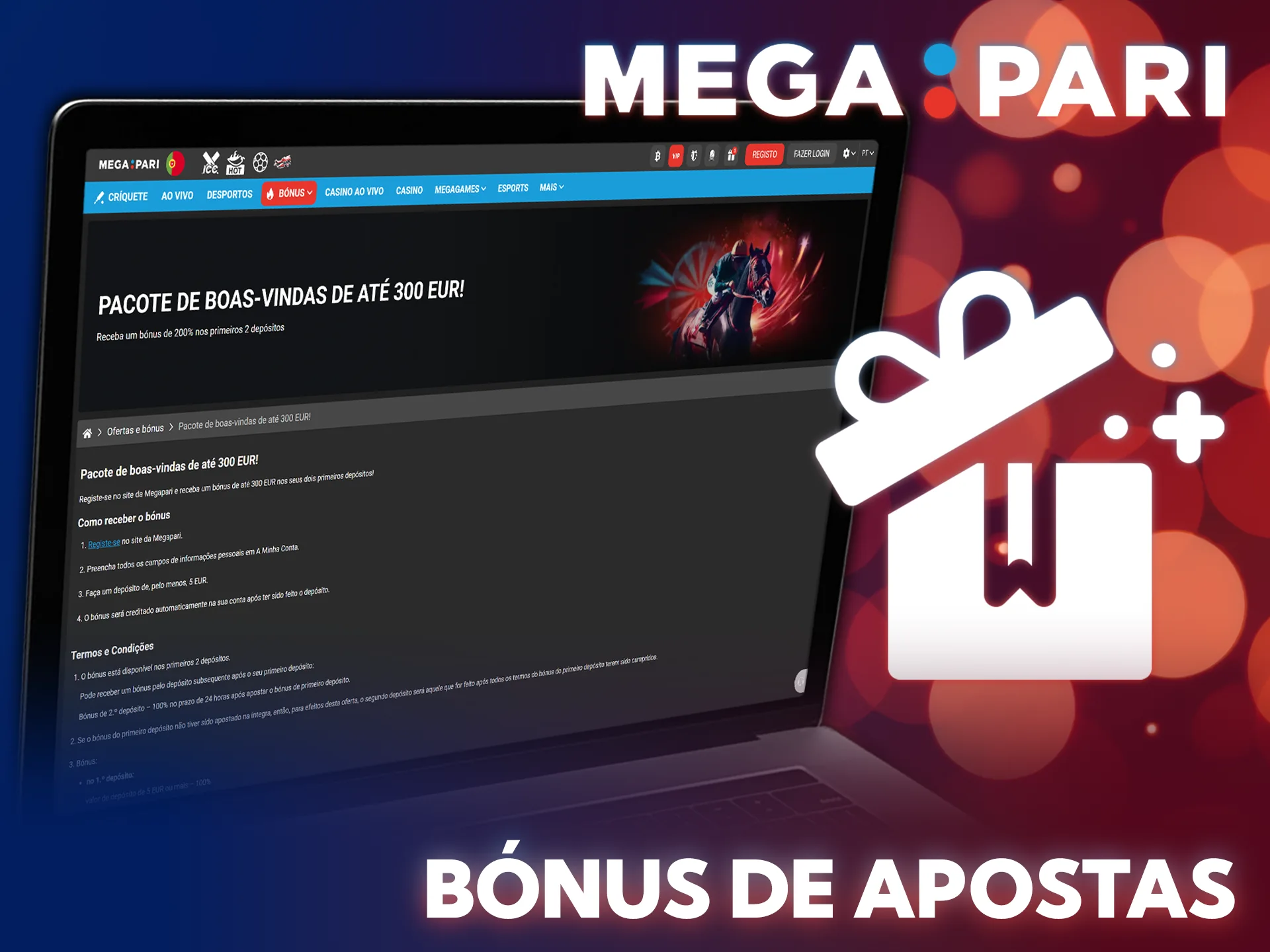 Ative promoções exclusivas da MegaPari para as suas apostas em F1.