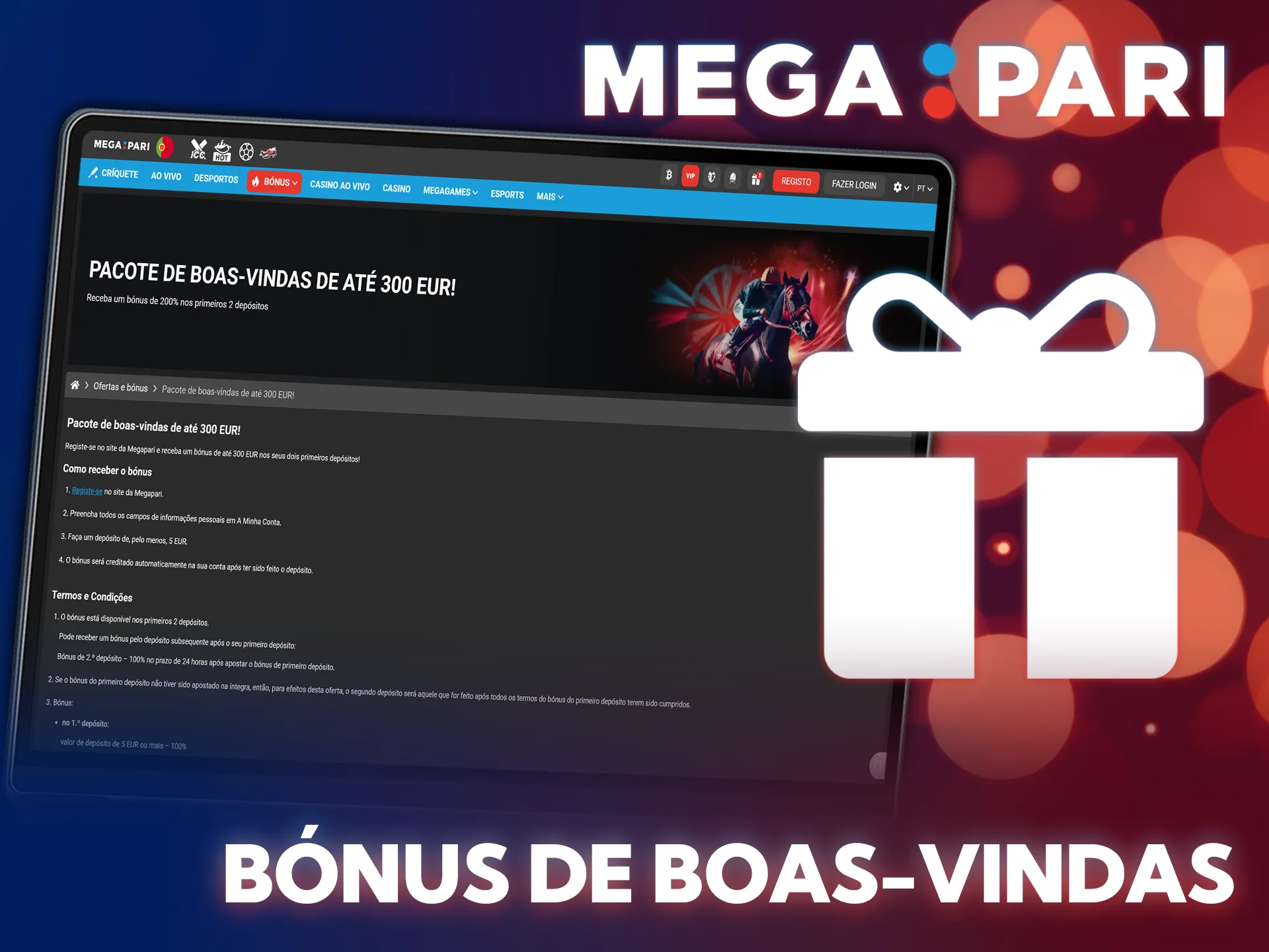 Resgate o seu bónus na MegaPari e aposte em futebol hoje.