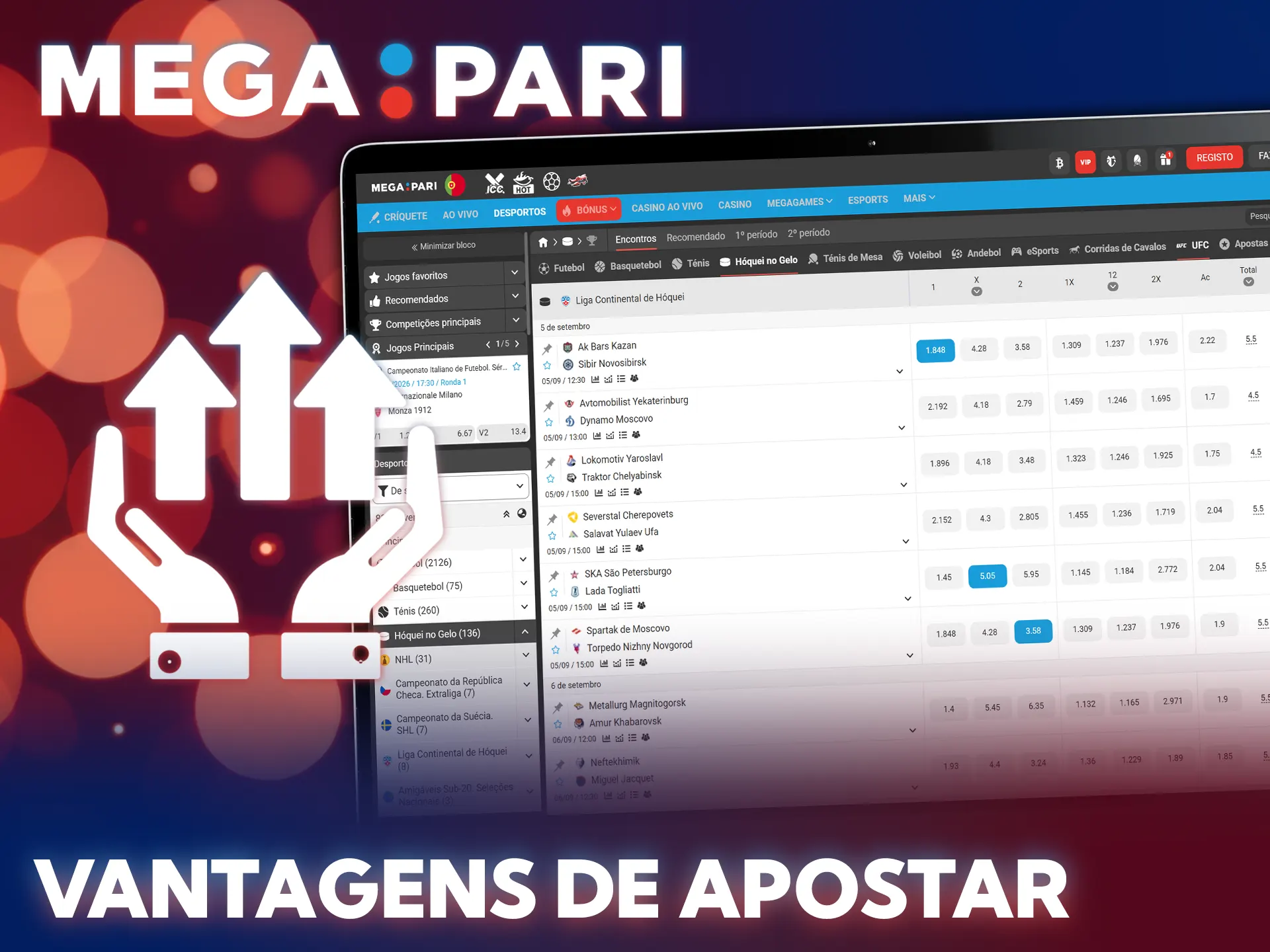 Descobre os melhores benefícios ao apostar em hóquei no site MegaPari.