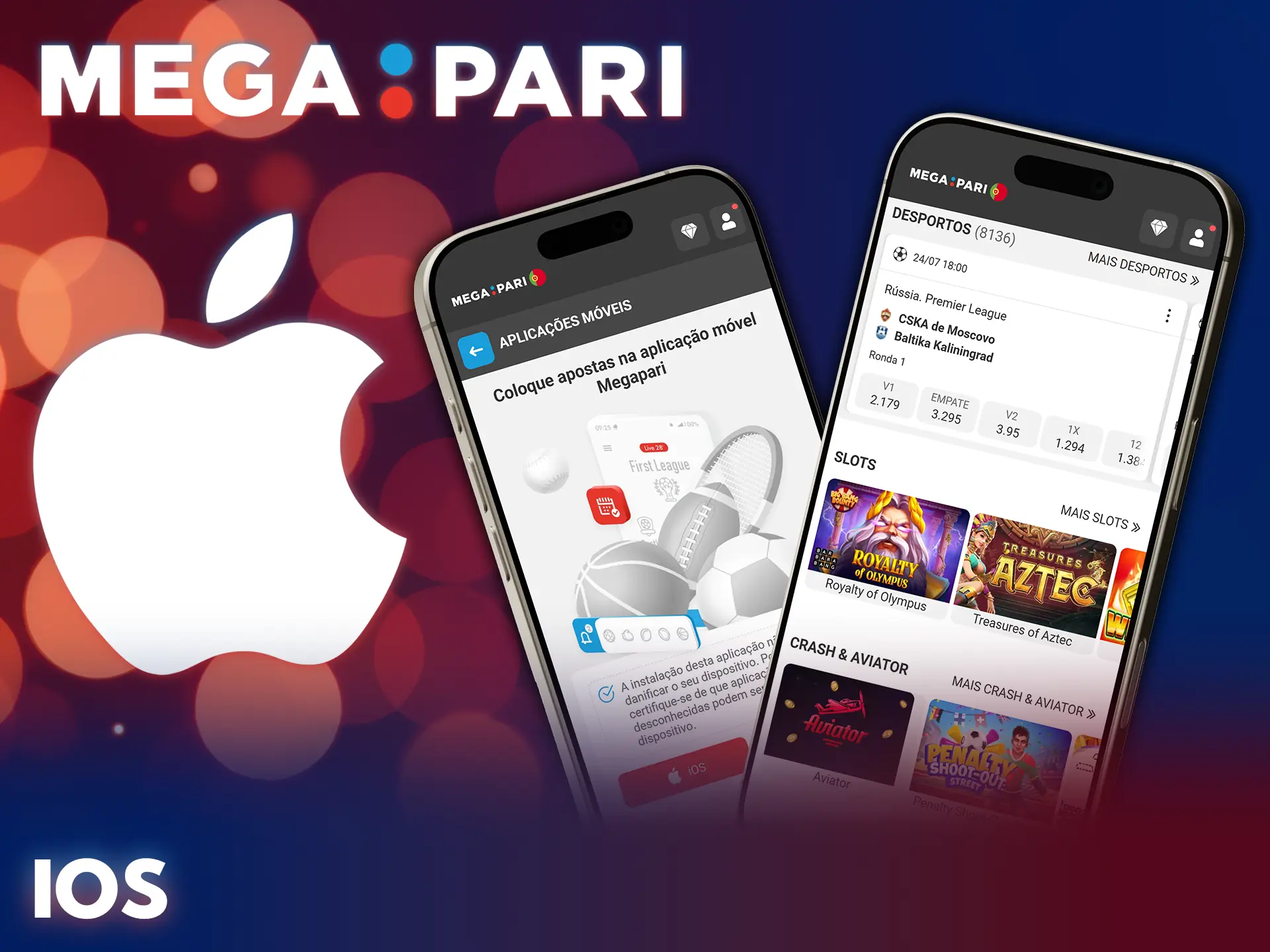 Obtenha a app para iOS e divirta-se com as apostas MegaPari.