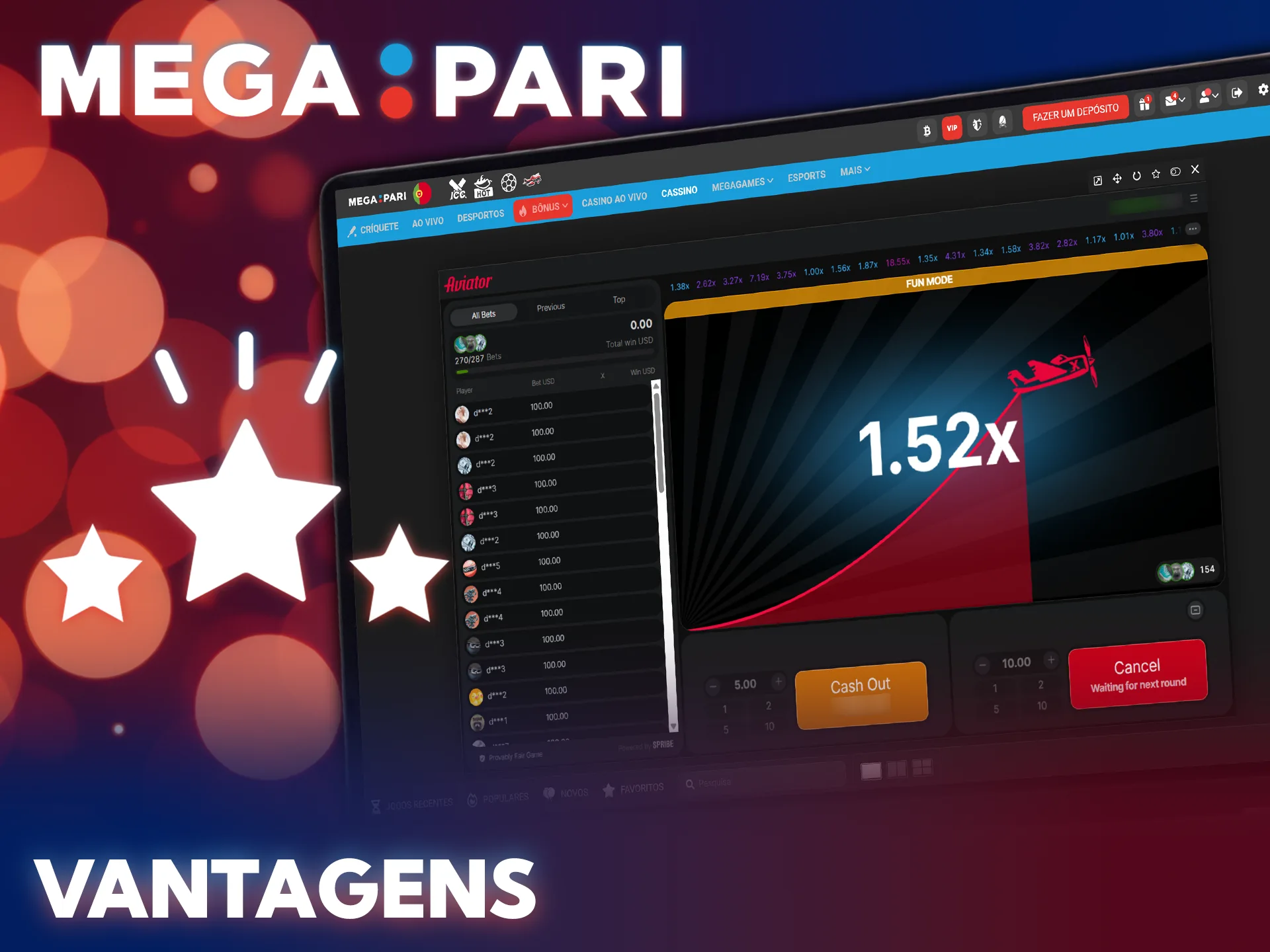 Descubra os grandes benefícios de apostar online no Aviator da MegaPari.