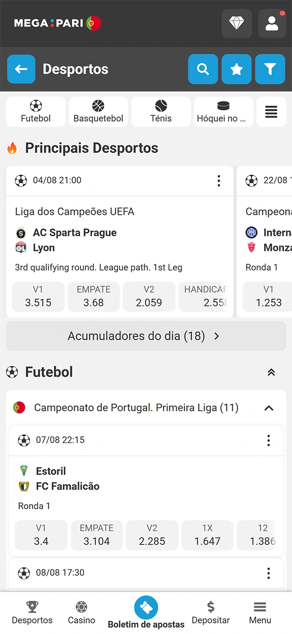 Cumpra o rollover do bónus de boas-vindas MegaPari após o seu registo.