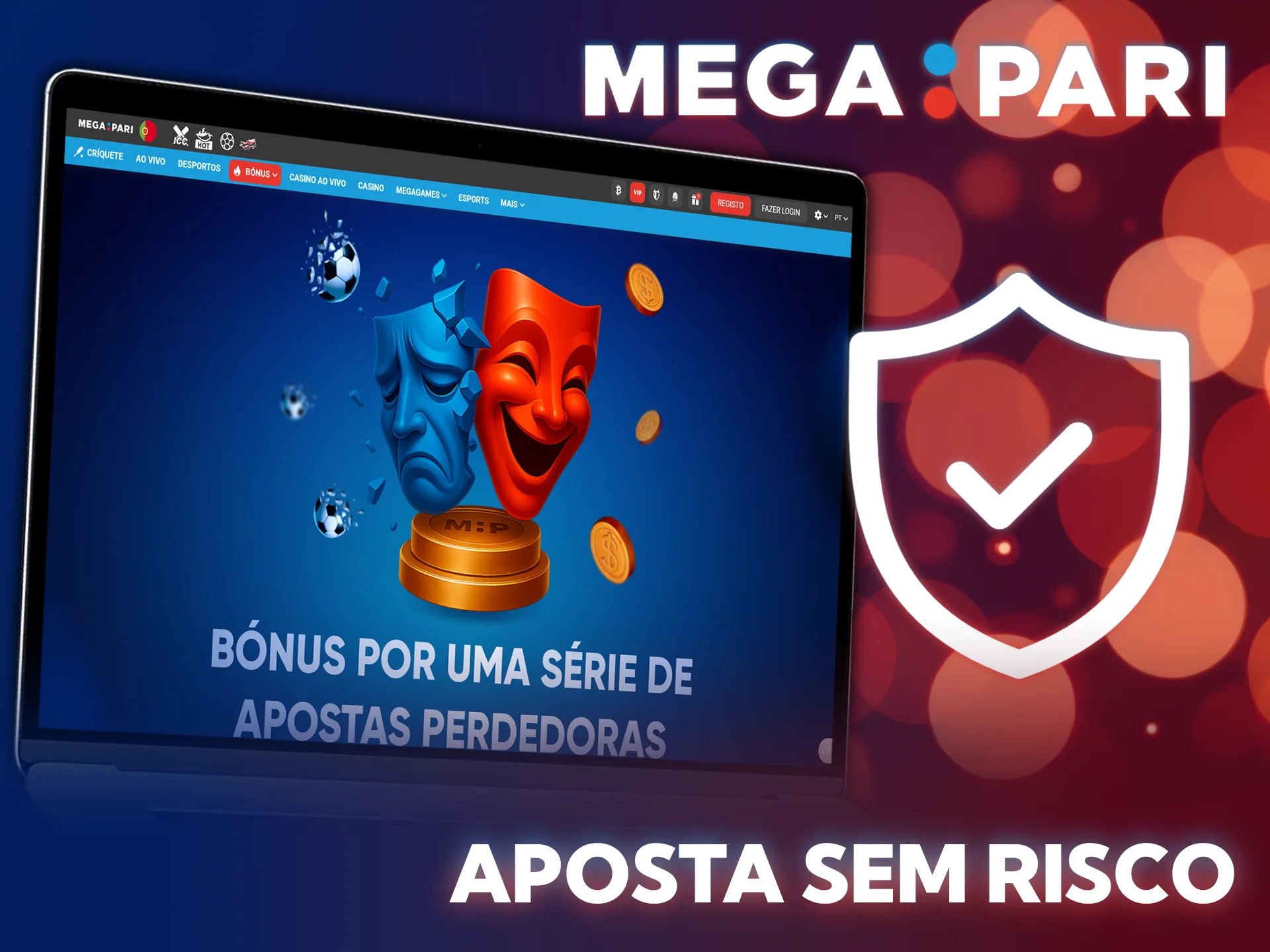Faça uma aposta segura usando este bónus incrível da MegaPari.