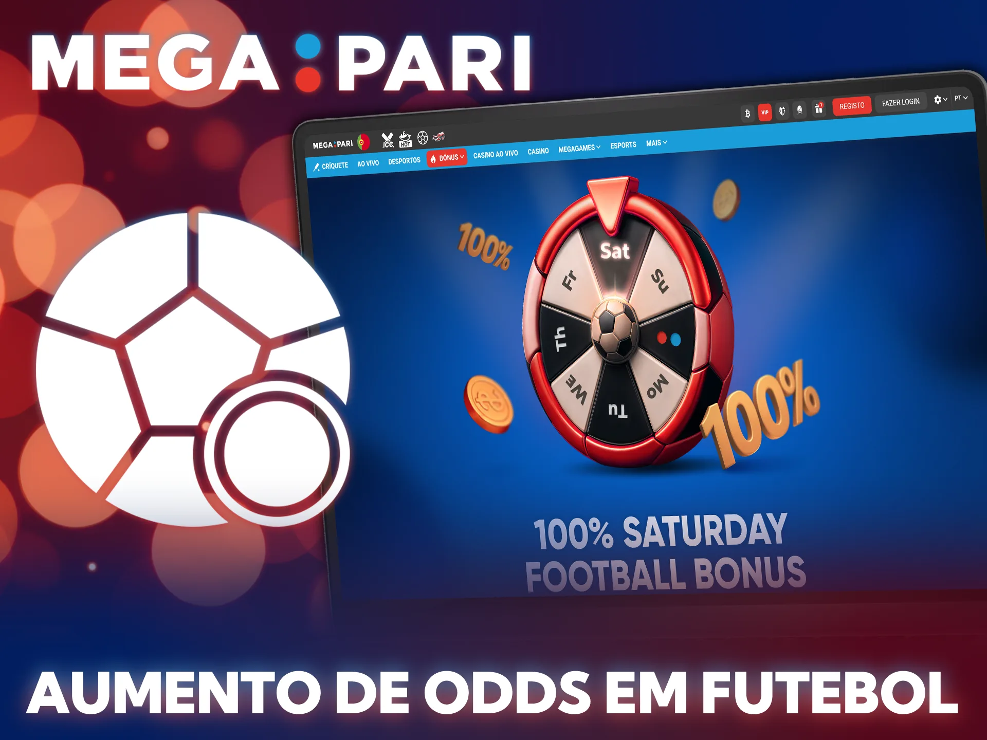 Maximize lucros no futebol com o bónus de odds MegaPari.