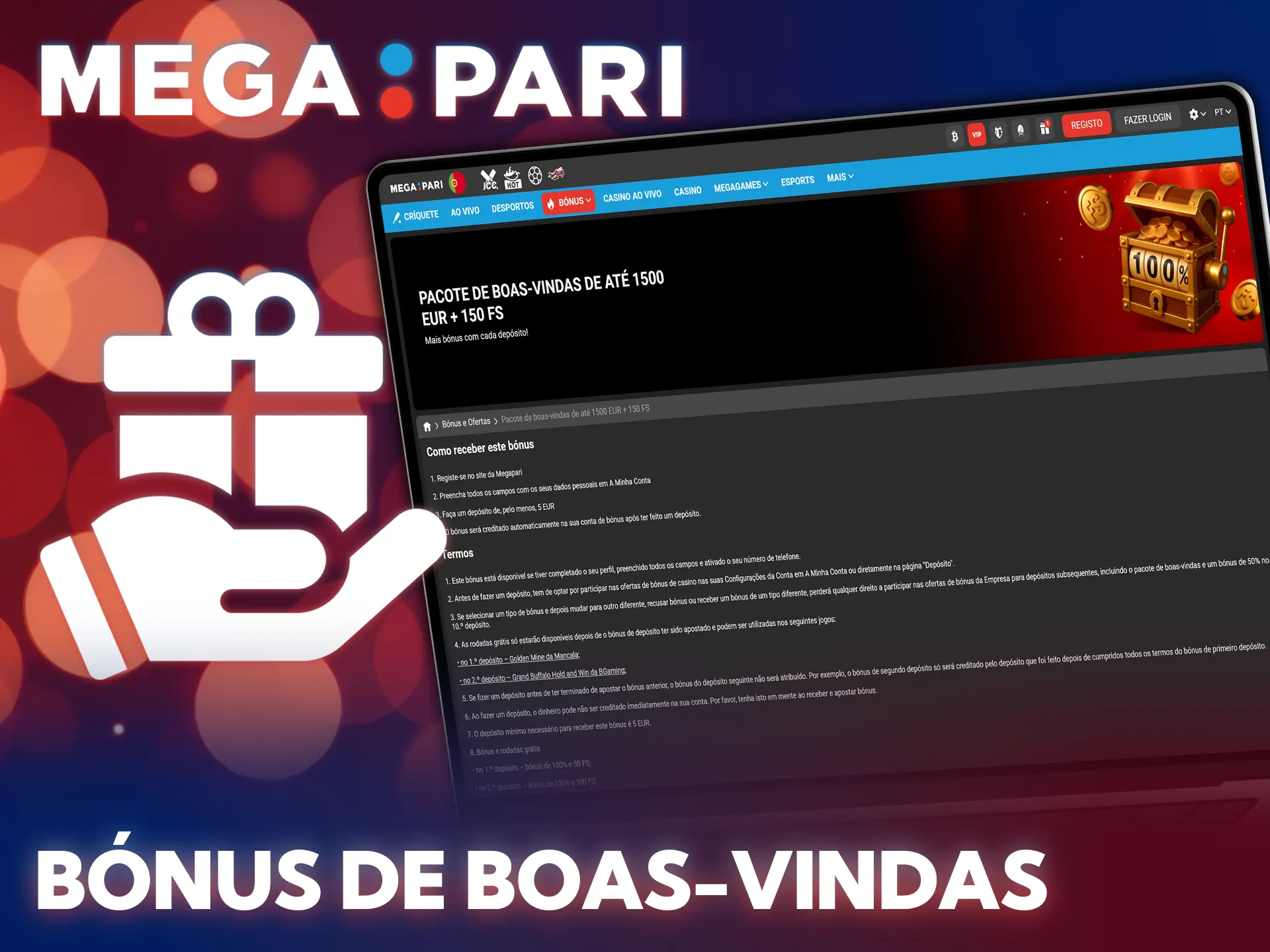 Aproveite a excelente oferta inicial no casino MegaPari para começar.