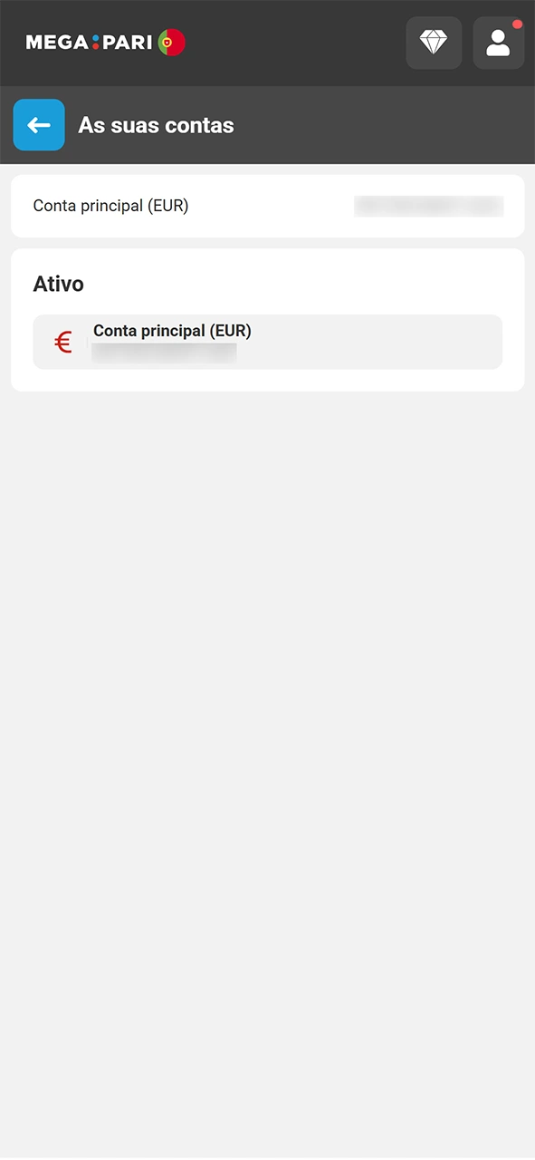 Valide o seu depósito recente nos métodos de pagamento da MegaPari.