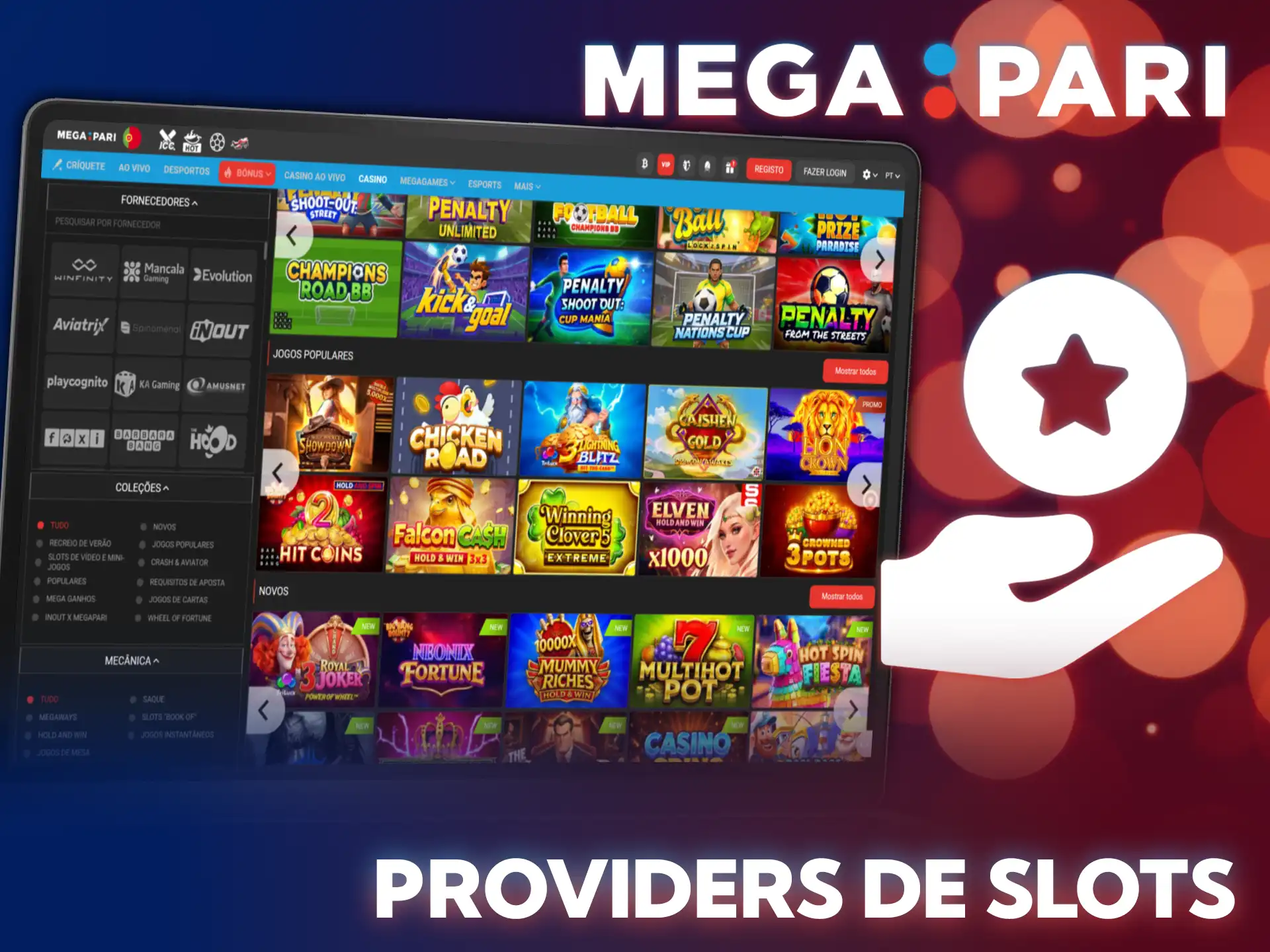 Conheça os melhores provedores de jogos de slots na plataforma MegaPari.
